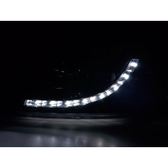 Phare Daylight LED look DRL bus VW type T5 03-09 noir 