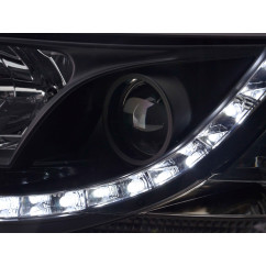 Phare Daylight LED look DRL bus VW type T5 03-09 noir 