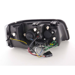 Phare Daylight LED look DRL bus VW type T5 03-09 noir 