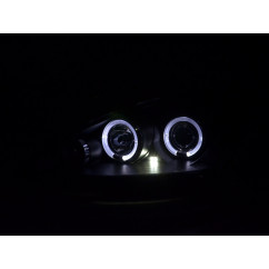 Jeu de phares Ford Focus 98-01 noir 