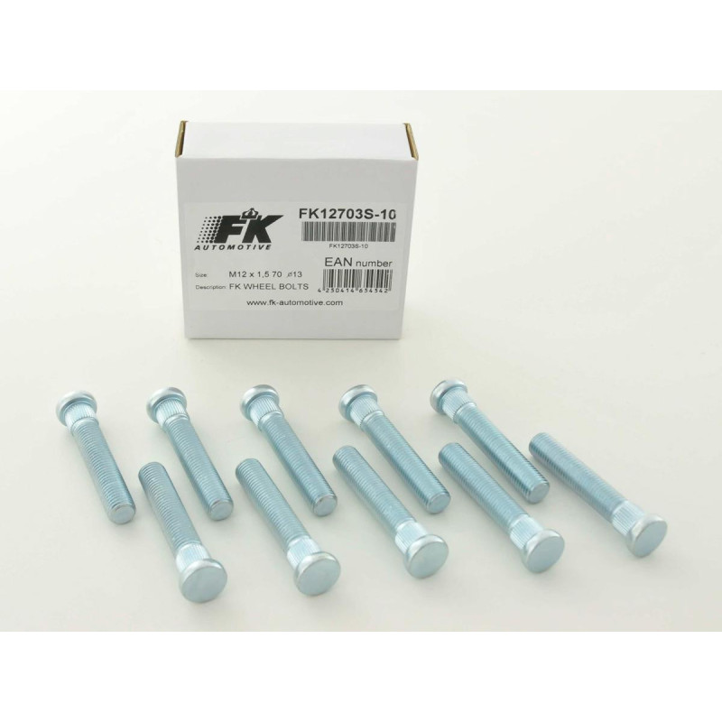 Jeu de goujons pour véhicules Ford (10 pièces), longueur 40 mm