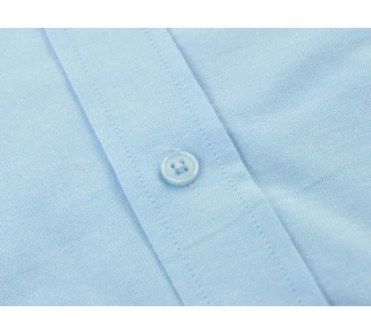Chemise business FK à manches courtes taille 41 en coton bleu