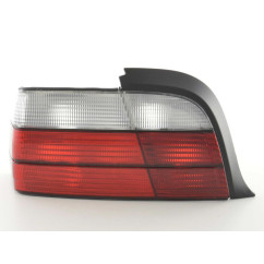 Kit feux arrière BMW Série 3 Coupé type E36 91-98 rouge / blanc 