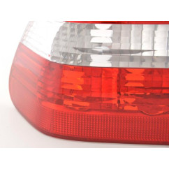 Kit feux arrière BMW Série 3 Limo type E46 01-05 blanc / rouge 
