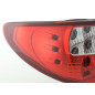 Kit feux arrières Peugeot 206 type 2 *** 98-05 clair / rouge