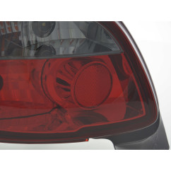 Kit feux arrières Peugeot 206 type 2 *** 98-05 noir / rouge 