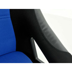 Sièges sport FK Sièges baquets complets pour voiture Set Edition 4 tissu bleu 
