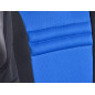 FK siège de sport chaise de bureau pivotante Racecar noir / bleu chaise de direction chaise pivotante chaise de bureau