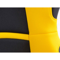 Sièges sport FK Set de sièges auto demi-coque tissu Cyberstar noir / jaune 