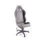 FK siège sport chaise de bureau pivotante Pro Sport chaise de direction gris / noir chaise de bureau pivotante