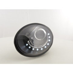 Phare Daylight LED DRL look VW New Beetle 2006-2012 noir 
