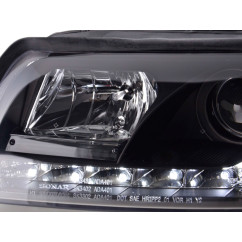 Phare Daylight LED Feux Diurnes Audi A4 Type 8E 01-04 Noir 
