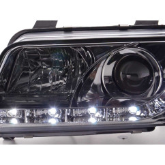 Phare Daylight LED DRL look Audi A4 type B5 95-99 chrome 