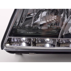 Phare Daylight LED DRL look Audi A4 type B5 99-01 chrome 