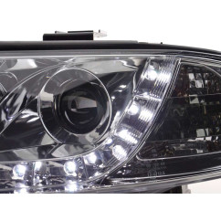 Phare Daylight LED DRL look Audi A6 type 4B 97-01 chrome 
