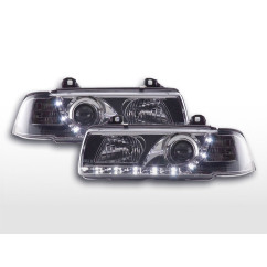 Phare Daylight LED DRL look BMW Série 3 Coupé, Cabrio type E36 92-98 chrome 