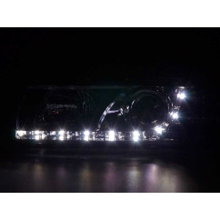 Phare Daylight LED DRL look BMW Série 3 Coupé, Cabrio type E36 92-98 chrome 