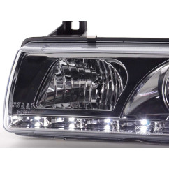 Phare Daylight LED DRL look BMW Série 3 Coupé, Cabrio type E36 92-98 chrome 