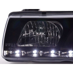 Phare Daylight LED DRL look BMW Série 3 Coupé, Cabrio type E36 92-98 noir 