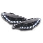 Phare Daylight LED Feux Diurnes Peugeot 206 Type S16 98- Noir