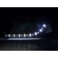 Phare Daylight LED DRL look Skoda Octavia type 1U 01-04 noir 