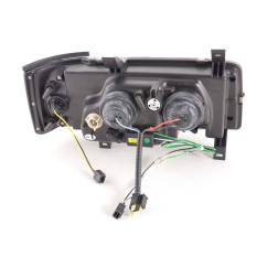 Phares Daylight LED look DRL VW Bus type T4 90-96 noir 