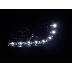 Phare Daylight LED look DRL VW Bus type T4 96-03 chrome 