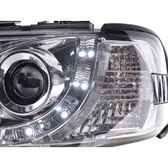 Phare Daylight LED look DRL VW Bus type T4 96-03 chrome 