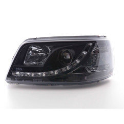 Phare Daylight LED look DRL bus VW type T5 03-09 noir 