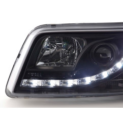 Phare Daylight LED look DRL bus VW type T5 03-09 noir 