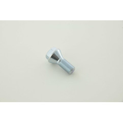 Jeu de boulons de roue (8 pièces) Longueur d'arbre 21 mm, collier conique, tête courte, argent M12x1,5 