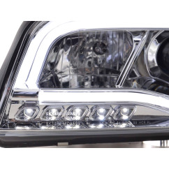 Phare Daylight LED DRL look Audi A6 type 4B 01-04 chrome 