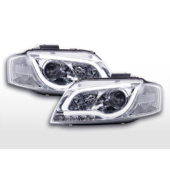 Phare Daylight LED DRL look Audi A3 type 8P / 8PA 03-08 chrome 