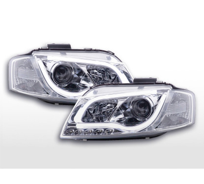 Phare Daylight LED DRL look Audi A3 type 8P / 8PA 03-08 chrome 