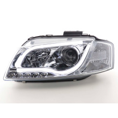 Phare Daylight LED DRL look Audi A3 type 8P / 8PA 03-08 chrome