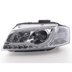 Phare Daylight LED DRL look Audi A3 type 8P / 8PA 03-08 chrome 