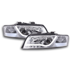 Phare Daylight à LED DRL look Audi A4 type 8E 01-04 chromé pour conduite à droite 
