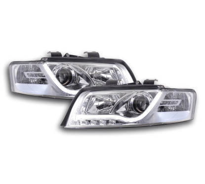 Phare Daylight à LED DRL look Audi A4 type 8E 01-04 chromé pour conduite à droite 