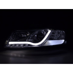 Phare Daylight à LED DRL look Audi A4 type 8E 01-04 chromé pour conduite à droite