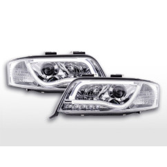 Phare Daylight à LED DRL look Audi A6 type 4B 01-04 chromé pour conduite à droite 