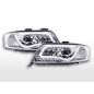 Phare Daylight à LED DRL look Audi A6 type 4B 01-04 chromé pour conduite à droite Phare Daylight à LED DRL look Audi A6 type 4B 01-04 chromé pour conduite à droite