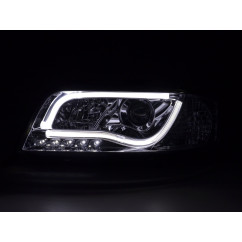 Phare Daylight à LED DRL look Audi A6 type 4B 01-04 chromé pour conduite à droite