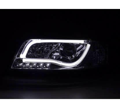 Phare Daylight à LED DRL look Audi A6 type 4B 01-04 chromé pour conduite à droite