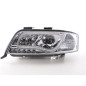 Phare Daylight à LED DRL look Audi A6 type 4B 01-04 chromé pour conduite à droite Phare Daylight à LED DRL look Audi A6 type 4B 01-04 chromé pour conduite à droite