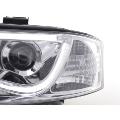 Phare Daylight à LED DRL look Audi A6 type 4B 01-04 chromé pour conduite à droite 