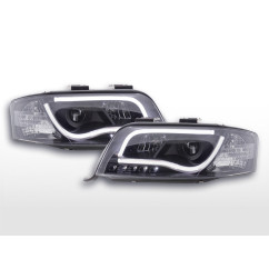 Phare Daylight LED DRL look Audi A6 type 4B 01-04 noir pour conduite à droite 