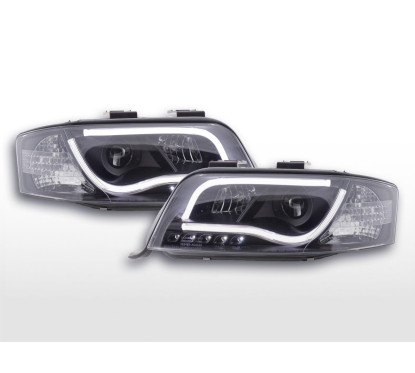 Phare Daylight LED DRL look Audi A6 type 4B 01-04 noir pour conduite à droite 