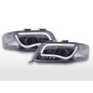 Phare Daylight LED DRL look Audi A6 type 4B 01-04 noir pour conduite à droite Phare Daylight LED DRL look Audi A6 type 4B 01-04 noir pour conduite à droite