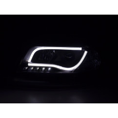 Phare Daylight LED DRL look Audi A6 type 4B 01-04 noir pour conduite à droite