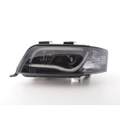 Phare Daylight LED DRL look Audi A6 type 4B 01-04 noir pour conduite à droite 